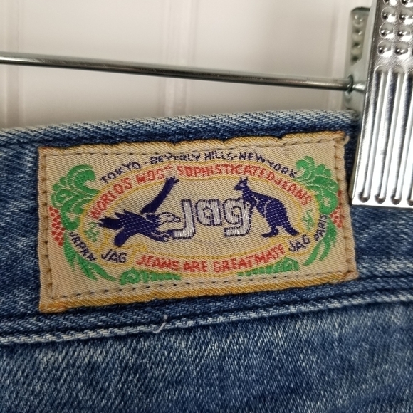 Jag Jeans Vtg High Waisted Denim Relaxed Cotton Pleated Tapered Leg Metal Clip - Picture 13 of 16